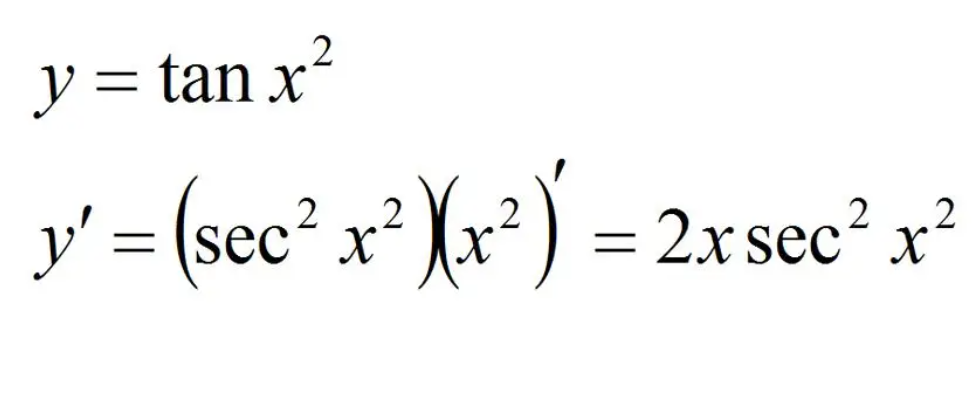 tanx的导数 