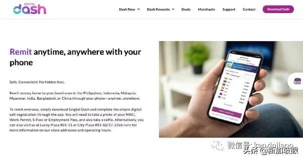 remittance（新加坡汇款到中国） 